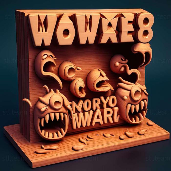 3D model Worms World Party game (STL)